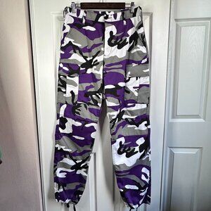 Rothco Adult Small Purple Gray Black White Camouflage Camo Tactical BDU Pants